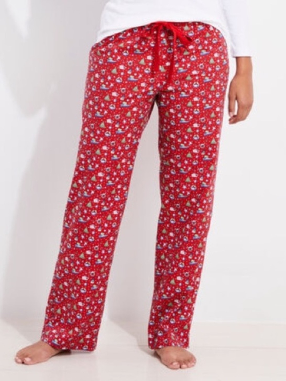 VINEYARD VINES Christmas Lounge Pants Coastal Nautical Whale Crab Boat Tree Sz S